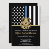 Polizeiakademie Abschluss Strafverfolgung Einladung (Vorne/Hinten)