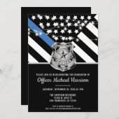 Polizeiakademie Abschluss - Vollzugsbeauftragter Einladung (Vorne/Hinten)