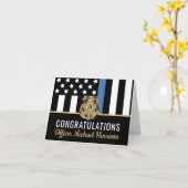 Polizeiakademie Blauer Lauf Begrüßung Abschluss Karte (Gelbe Blume)