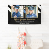 Polizeiakademie Flag 2 Foto Banner (Insitu)