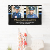 Polizeiakademie Flag 2 Foto Banner (Insitu)