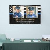 Polizeiakademie Flag 2 Foto Banner (Messeveranstaltung)