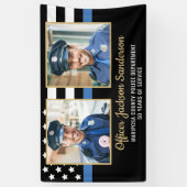 Polizeiakademie Flag 2 Foto Banner (Vertikal)