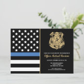 Polizeiakademie für Abschluss Einladung (Stehend Vorderseite)