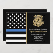 Polizeiakademie für Abschluss Einladung (Vorne/Hinten)