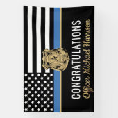 Polizeiakademie Glückwunsch Abschluss Banner (Vertikal)