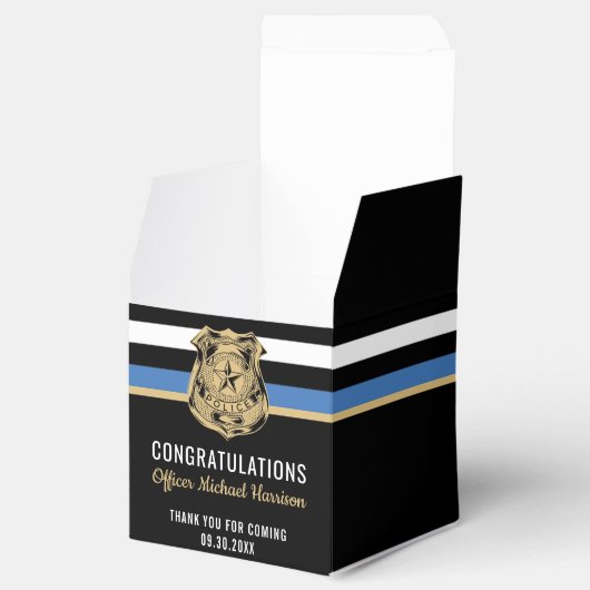 Polizeiakademie Glückwunsch Graduierungspartei Geschenkschachtel (Geöffnet)