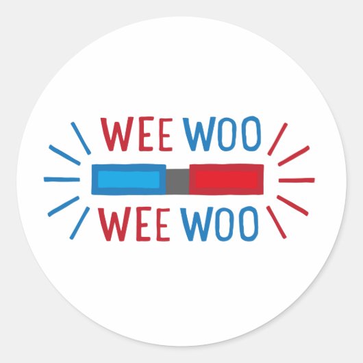 Polizeiambulanz Motor Runder Aufkleber (Vorderseite)