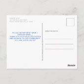 Polizeiamerikanischer Flaggenstaat - Rechtsdurchse Postkarte (Rückseite)