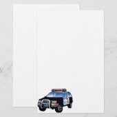 Polizeiamt Design Auto Digitale Kunst Zielort Briefpapier (Vorne/Hinten)