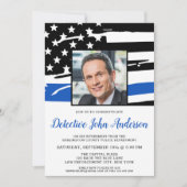 Polizeiamt Foto für Strafverfolgung Party Einladung (Vorderseite)