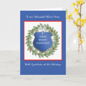 Polizeiamt Glückwunsch Feiertage Vielen Dank, Herr Karte (Gelbe Blume)