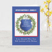 Polizeiamt Glückwunsch Feiertage Vielen Dank, Herr Karte (Gelbe Blume)