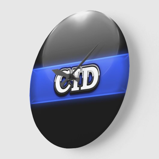 Polizeiamt Thin Blue Line Große Wanduhr (Winkel)