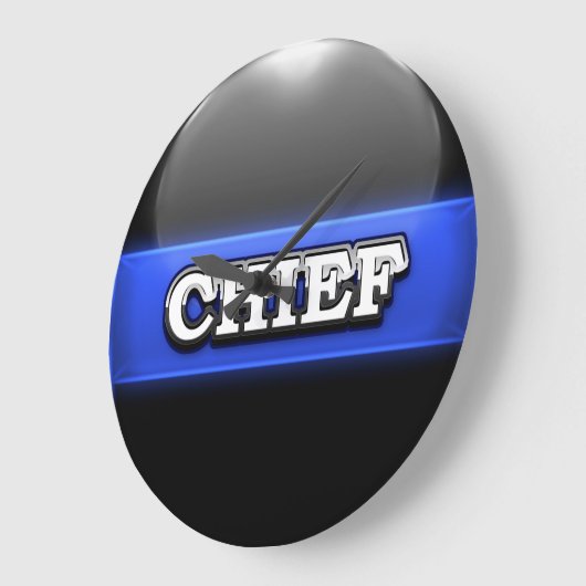 Polizeiamt Thin Blue Line Große Wanduhr (Winkel)