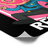 Polizeiamt von Funny Donut Resist verhaftet Poster (Ecke)