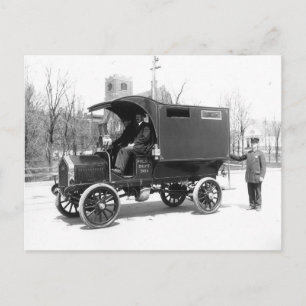 Polizeiarrestwagen, 1909. Altes Foto Postkarte