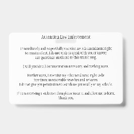 Polizeiaufenthalt Kennen Sie Ihre Rechte-Karte Ausweis