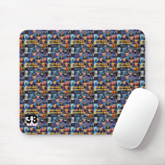 Polizeiaufwertung Mousepad (Mit Mouse)