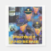 Polizeiaufwertung Serviette (Vorderseite)