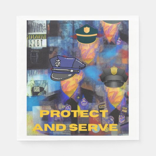 Polizeiaufwertung Serviette (Vorderseite)