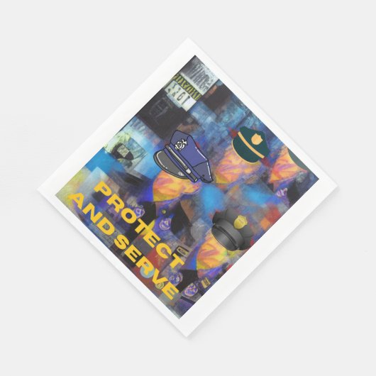 Polizeiaufwertung Serviette (Ecke)