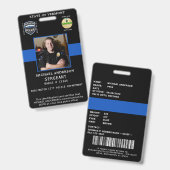 Polizeiausweis für das berufliche Foto Ausweis (Vorder- & Rückseite)