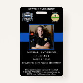 Polizeiausweis für das berufliche Foto Ausweis (Vorderseite)