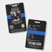 Polizeiausweis für das personalisierte Foto Ausweis (Front & Back)