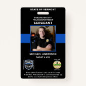 Polizeiausweis für das personalisierte Foto Ausweis (Vorderseite)