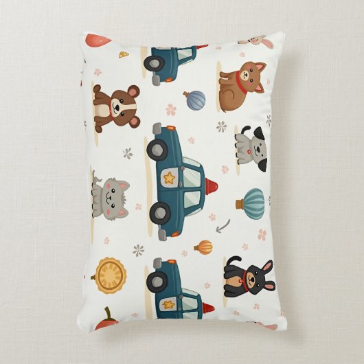 Polizeiauto Accent Pillow Dekokissen (Vorderseite(Vertikal))