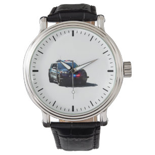 Polizeiauto Armbanduhr
