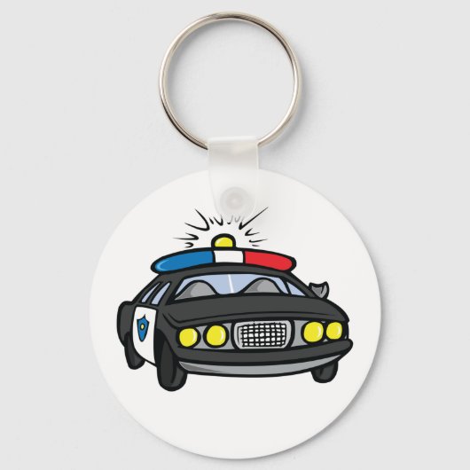Polizeiauto Schlüsselanhänger (Vorderseite)