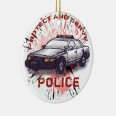 Polizeiautobahn Keramik Ornament (Rechts)