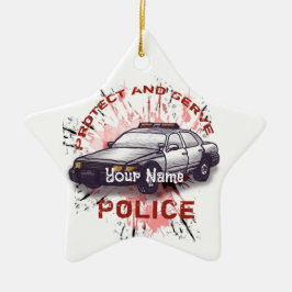 Polizeiautobahn Keramik Ornament