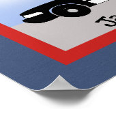 Polizeiautobahn Kinderzimmer Sonderanfertigung Poster (Ecke)