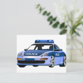 Polizeiautobahn Staat dient dem Schutz der Durchfa Postkarte (Stehend Vorderseite)
