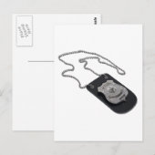 PolizeiBadgeLeatherHolder120911 Postkarte (Vorne/Hinten)