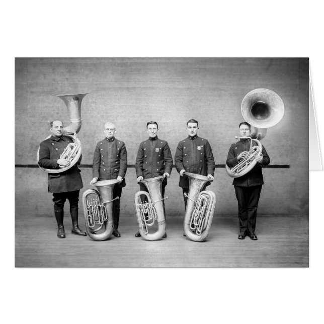 Polizeiband Tuba Players, 1915 (Vorderseite (Horizontal))