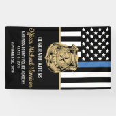 Polizeibeamte Abschluss Strafverfolgungsakademie Banner (Horizontal)