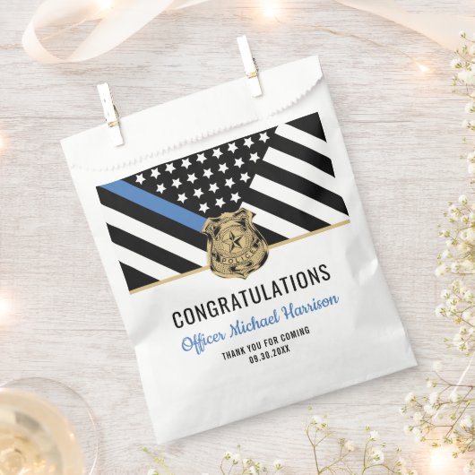 Polizeibeamte Abschluss Strafverfolgungsakademie Geschenktütchen (Ausgeschnitten)