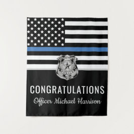 Polizeibeamte Abschluss Strafverfolgungsakademie Wandteppich