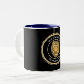 Polizeibeamte Abzeichen Universell Zweifarbige Tasse (Vorderseite Links)
