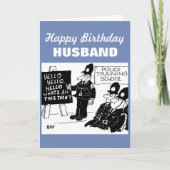 Polizeibeamte an der Polizeiausbildungsschule Karte (Vorderseite)