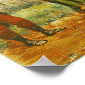 Polizeibeamte an einer Inspektionsreise Poster (Ecke)