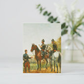 Polizeibeamte an einer Inspektionsreise Postkarte (Stehend Vorderseite)