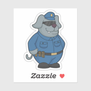 Polizeibeamte Aufkleber