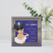 Polizeibeamte Baby Girl Dusche Einladung (Stehend Vorderseite)