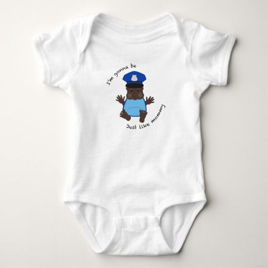Polizeibeamte Baby Strampler (Vorderseite)