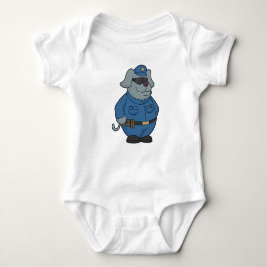 Polizeibeamte Baby Strampler (Vorderseite)